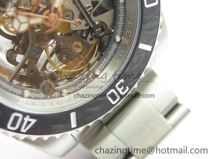 AAA Replica Watches WWF Edition Bezel Skeleton Best Durable Submariner SS 2925 116660 Andrea Carbon on SA Pirlo 0103